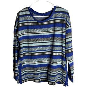 Talbots Light Blue Sweater Long Sleeve 3 Button Back Pocket Womens MP Petite New